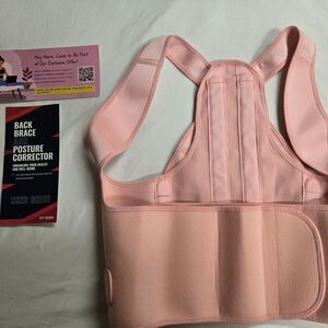 Pink Back Brace and Posture Corrector